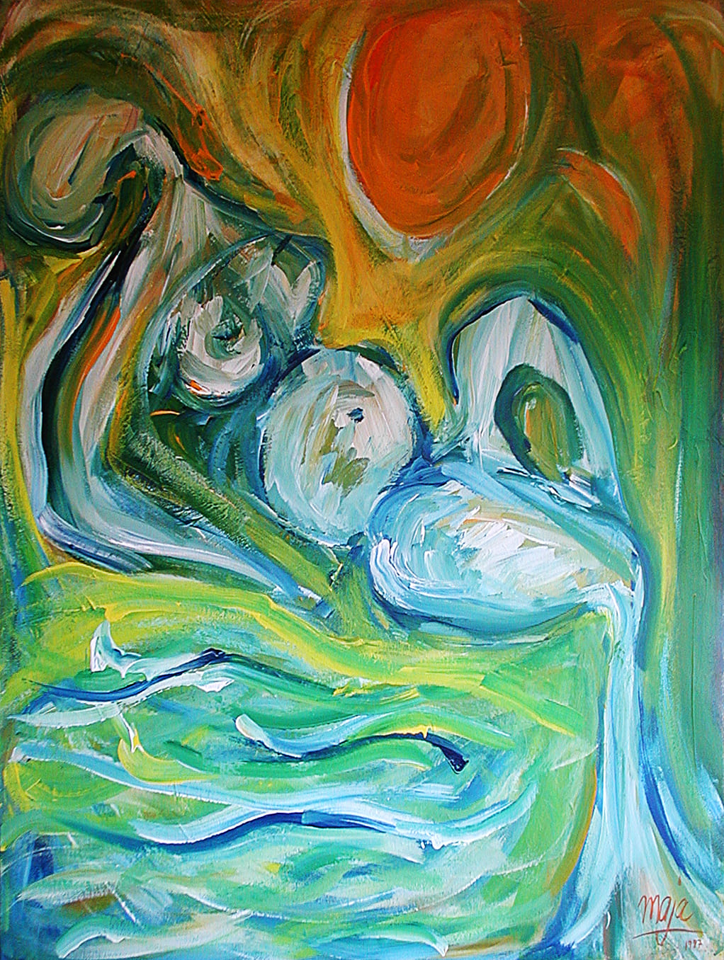 Vincents lover - Acryl auf Leinwand / 80 x 100 cm